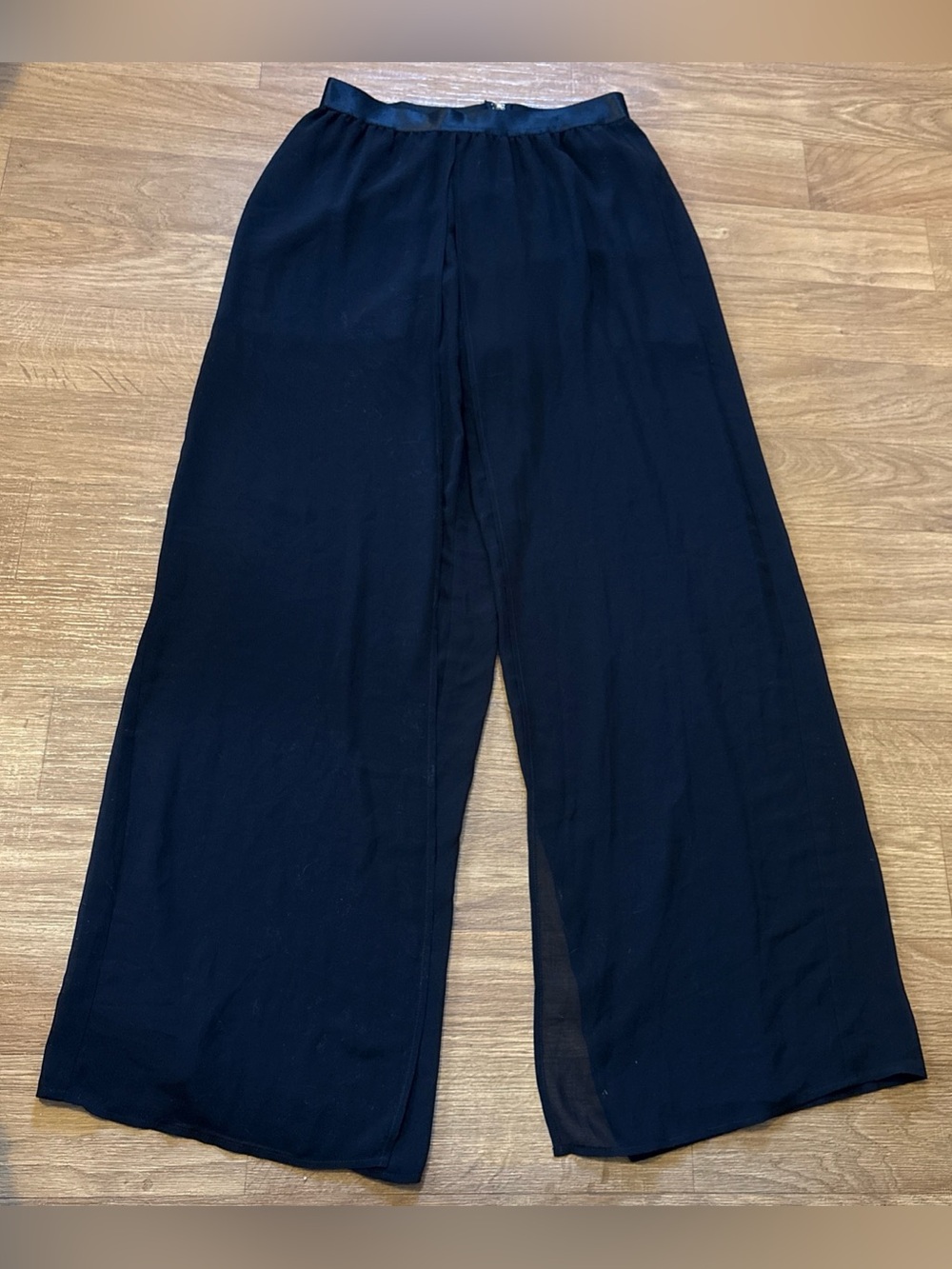Bebe Shorts/Pants Combo Open Panel Overlay Black Women’s Sz MP